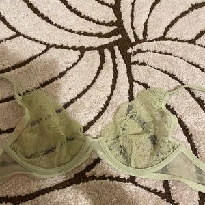 Delicate and gorgeous light green La Perla bra.